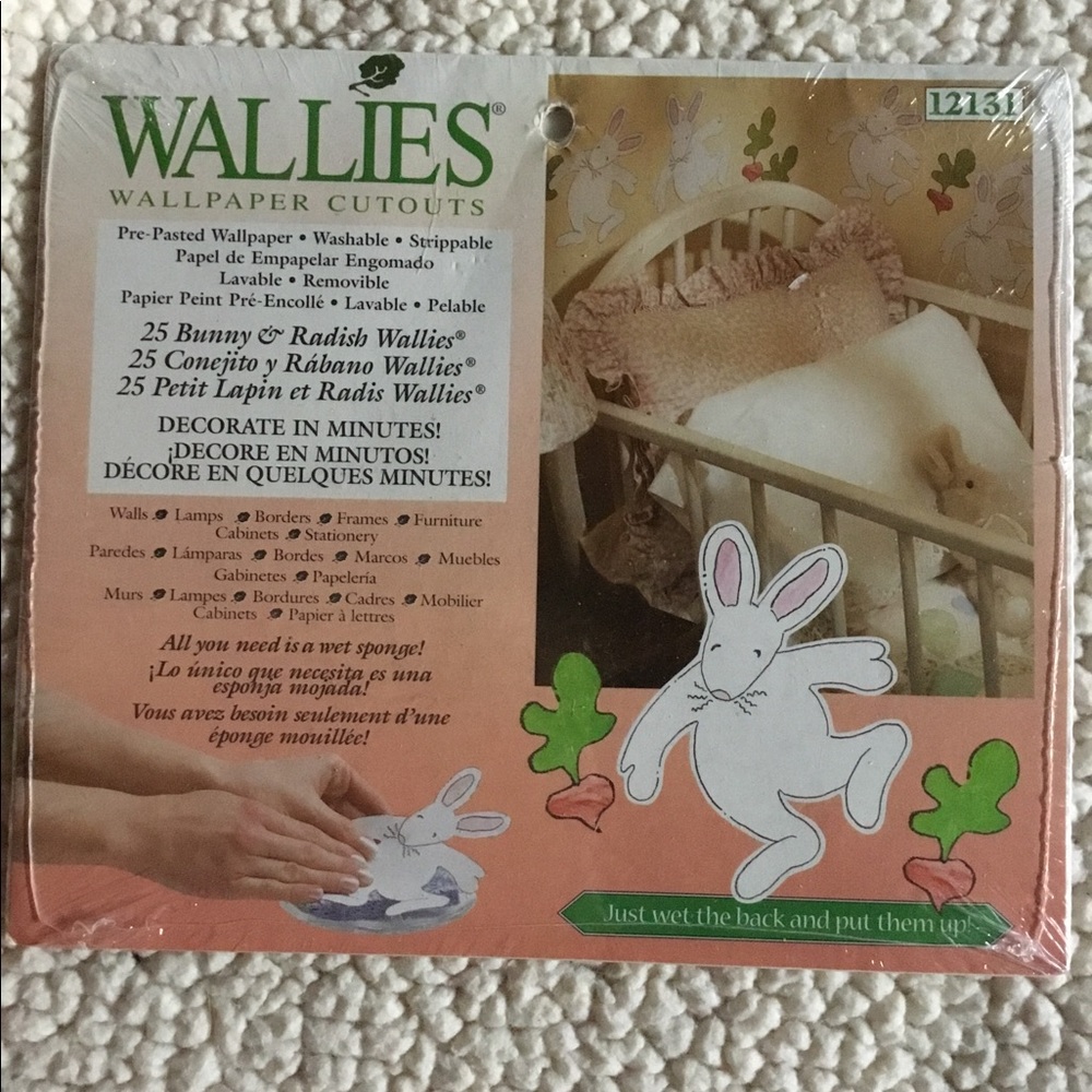 25 Bunny & Radish Wallies Cutouts